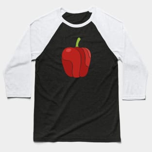 Paprika - Stylized Food Baseball T-Shirt